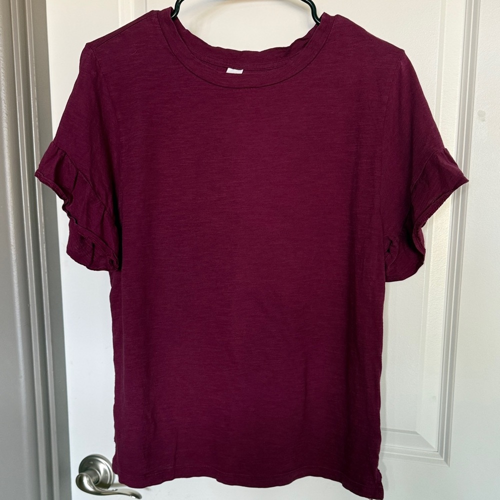 Old Navy Short Sleeve Top - Deep Burgundy